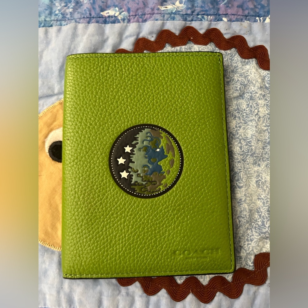 Coach NASA Earth Passport Wallet